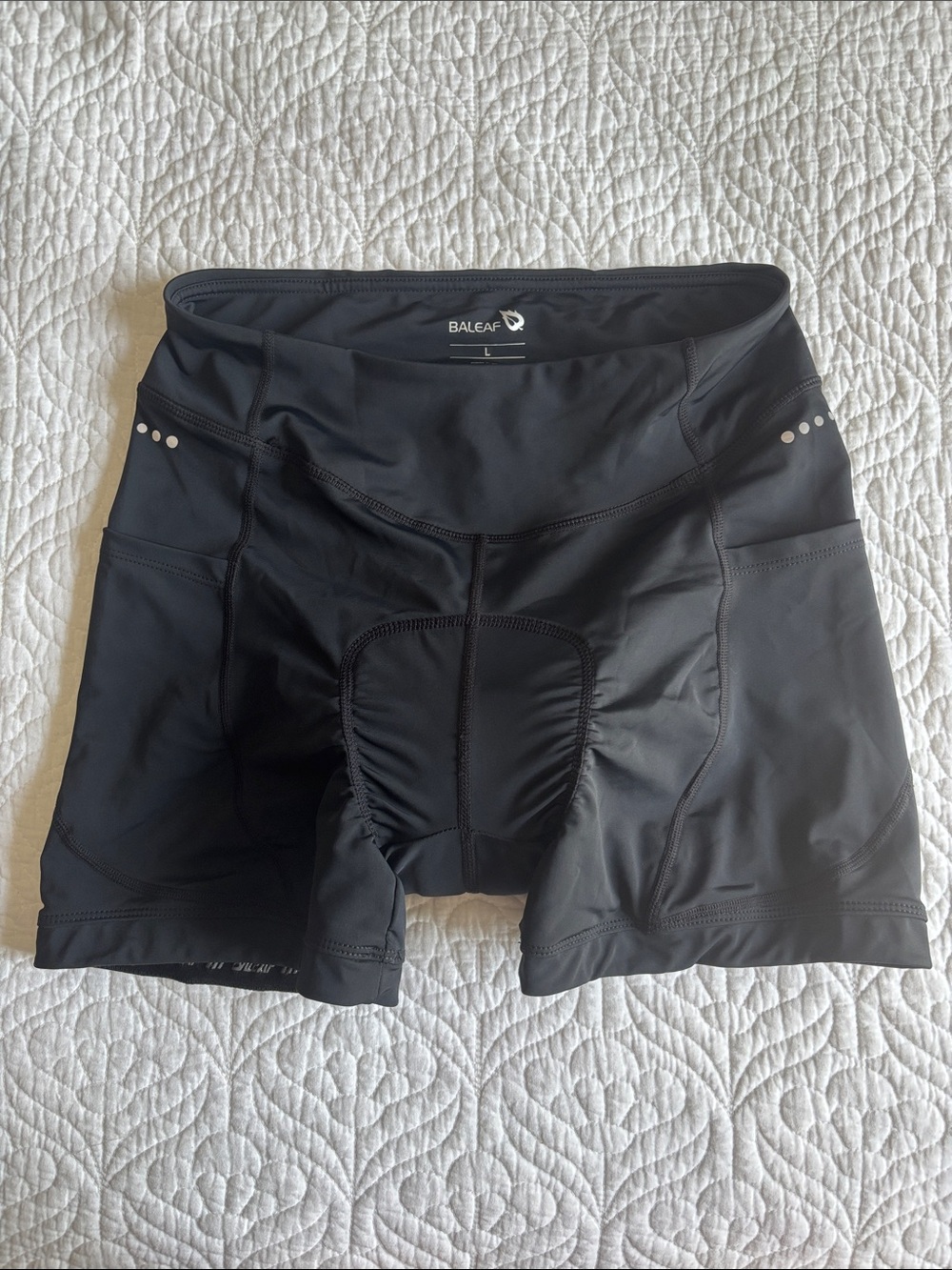 Baeleaf Padded Bike Shorts Black Large